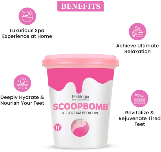 SCOOP BOMB ICE CREAM PEDICURE